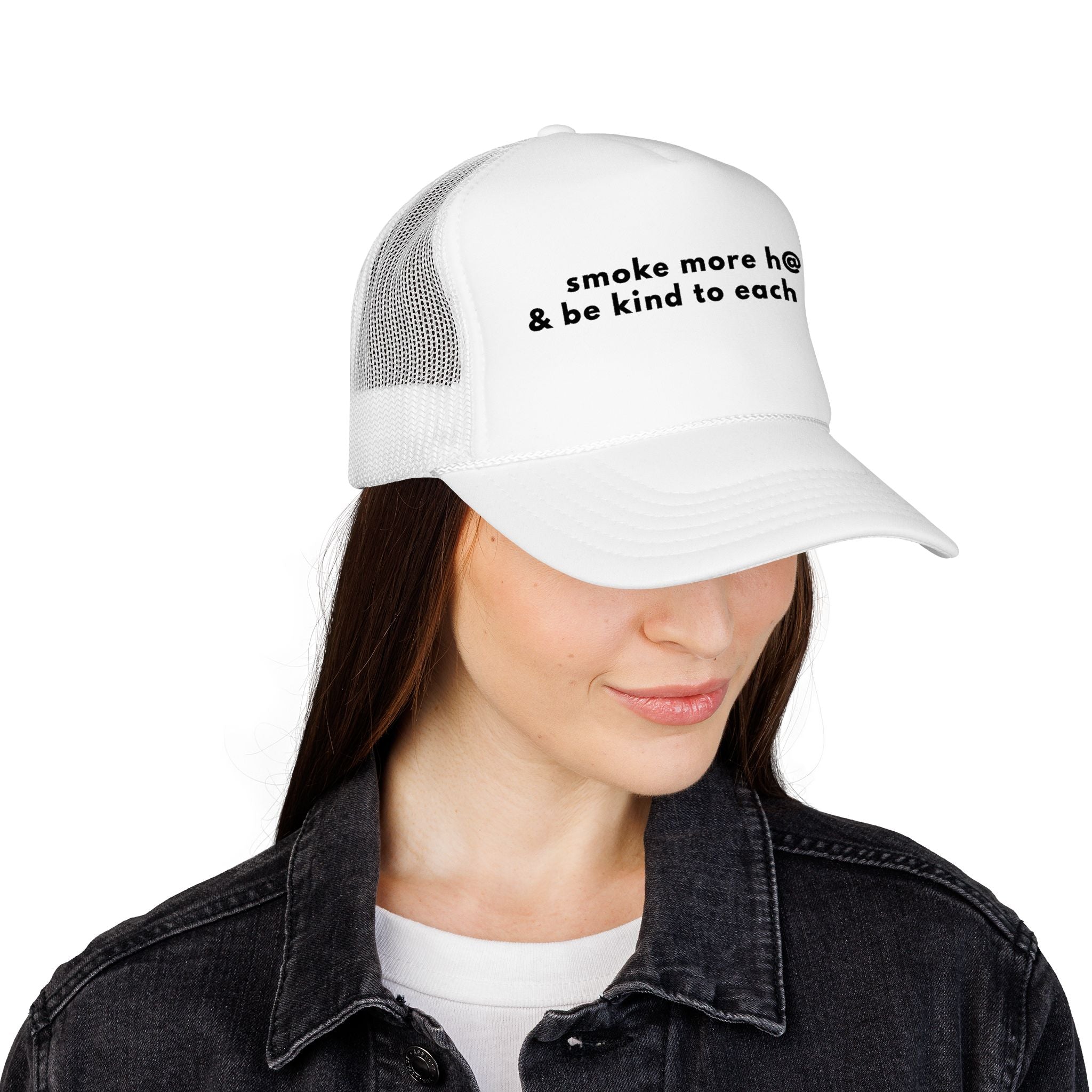 Smoke More H@$h & Be Kind Trucker Hat