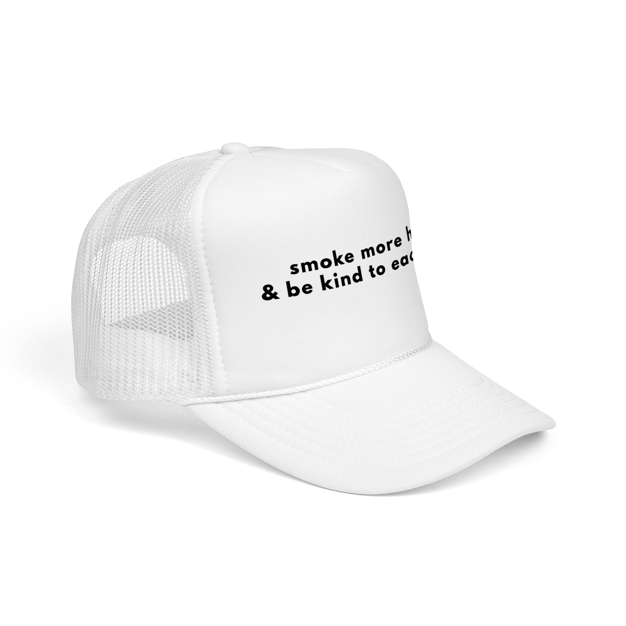Smoke More H@$h & Be Kind Trucker Hat