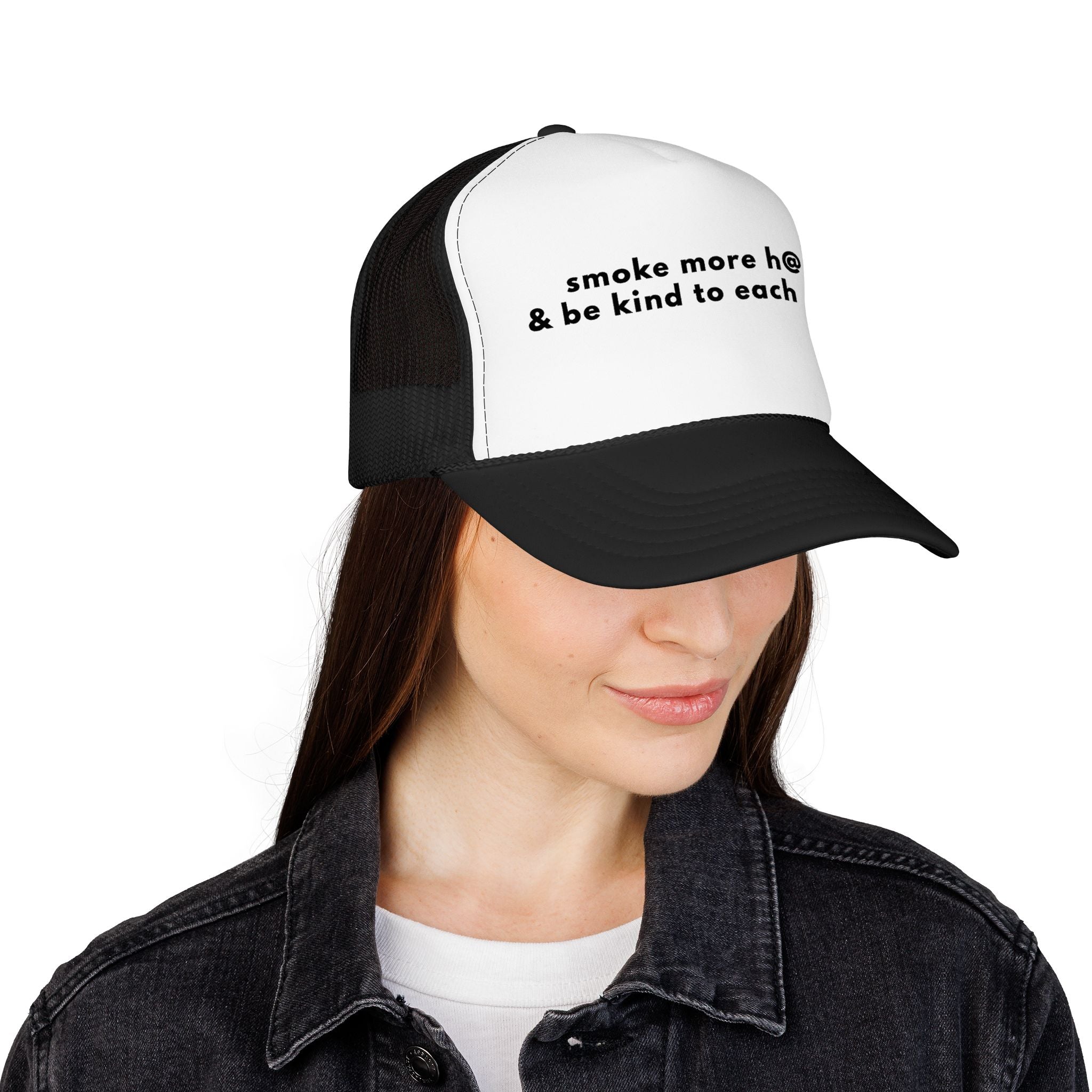 Smoke More H@$h & Be Kind Trucker Hat