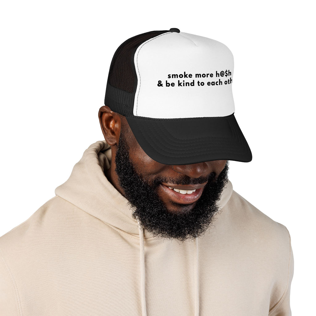 Smoke More H@$h & Be Kind Trucker Hat