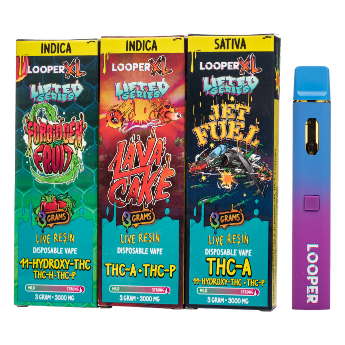 Looper XL Lifted Series Live Resin Disposable - 3G